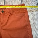 Allen B Bohemian Capris Burnt Brick Jeans Womens 8 Denim Allen Schwartz Zippers‎ Orange Photo 6