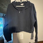 Colsie crop sweatshirt sz L Gray Size L Photo 0