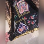 Johnny Was  SEQUIN GOLD PLAZA KIMONO $398 BOHO DESIGNER ANIMAL PRINT fall jacket Photo 7