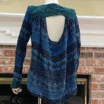 BKE  blue multipatterned button down long sleeve top / L / Excellent condition Photo 5