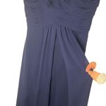 Bari Jay Navy Strapless Dress Size 10 Formal Gala Bridesmaid Prom Bridal Blue Photo 4