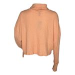 Wild Fable  Shirt Womens XL Orange Turtleneck Waffle Knit Crop Neutral‎ Casual Photo 3