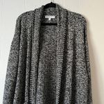 Meri Skye Open Front Chunky Knit Cardigan Womens 2X Cotton Casual Wear Capsule Gray Photo 2