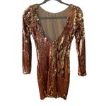 Dress the Population  Lola Long Sleeve Sequin Body-Con Minidress Photo 5
