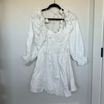 For Love & Lemons Tiana Mini Dress in White Photo 9