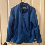 MED COUTURE Women's Athletic Zip Up Track Jacket Coat Blue Size Medium Photo 1