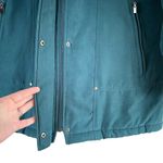 Forecaster of Boston Vintage Puffer Coat Jacket Removable Hood Full Zip Teal, S Green Photo 6