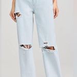 Abrand A Carrie Jean in Iris Rip size 26 Blue Photo 4