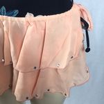 Zuliana Size Small Peach Ruffle Tie Waist Sarong With Rhinestones. New With Tags Orange Photo 1