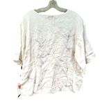 RJR. John Rocha Trellis Kimono Linen Blouse Women's 12 Boho Cottagecore Boho White Photo 5