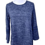 Lildy Lace Sleeve Keyhole Neckline Blue Sweater Small/Medium Casual Lightweight Photo 0