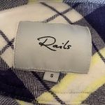 Rails  Hunter Navy and Yellow Flannel Size Small Photo 8