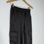 superdown Satin Cargo Joggers Size Small | Black | EUC | Sold at Revolve Photo 5