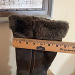 Baretraps  Cathy Suede Leather Boots Women’s Size 10 Faux Fur Buckle Details Photo 8