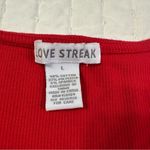Love Streak Vintage Y2K 90s  Red Crop Top Corset Photo 4