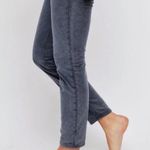 We The Free Free People Fine Line Straight Leg Crop Gray Black Corduroy Jeans Photo 2