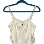 Topshop NWT Cream Ivory Ribbed Cropped Tank Top Photo 1