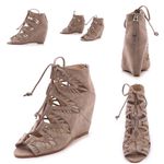 ✨ Women's Pink Shandy Wedge Sandals Photo 2