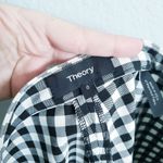 Theory  Black and White Gingham Classic Skinny Pant Photo 6