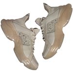Steve Madden  Women's Vance Beige Rhinestone Chunky Sole Sneakers Shoes Size 6.5‎ Photo 0