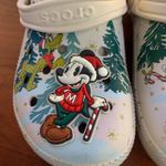 Disney 2022 Parks Christmas Mickey & Donald Adult Fur Lined Crocs Clogs M5/W7 Photo 2