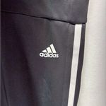 Adidas ‎ Women's Black Leggings with White Stripes Photo 2