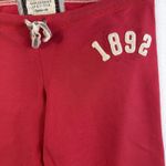 Abercrombie & Fitch VTG Y2K Large Joggers Sweatpants Patch Spellout Low Rise Red Photo 3