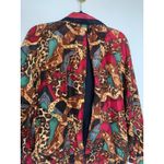Vintage Silk Track Jacket Y2k 90s Boho Indie Sleaze Sz Small Streetwear Red Photo 5