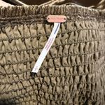 Free People  mini dress velvet smocked pleated boho cocktail party Small Photo 4