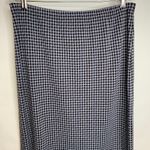 Nina Leonard Lennie For  Houndstooth Skirt Fringe Trim Sz Large Photo 4