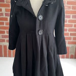 AQUA Black Jersey Hooded Jacket Coat Size XS Photo 0