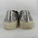 Rebecca Minkoff  Silver Leather Flats Size 7.5 Photo 3