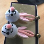 Bunny Rabbit Earrings Posts Vintage Easter Photo 3