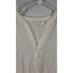 Everly  white crisscross roll up sleeve blouse, size medium ￼ Photo 5