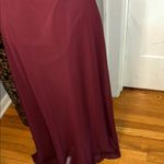 Mori Lee Elegant Burgundy Evening Gown Photo 4