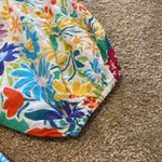 First Love  Double V Loose Fitting Cotton Blend Balloon Slv Floral Cottagecore L Photo 2