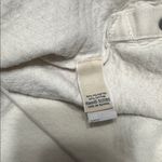 L.L. Bean Cream Cowl Neck Quilted Sweatshirt White Size L Photo 5