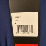 La Femme  Navy Blue Striped Long Prom Dress size 4 brand new with tag Photo 8