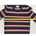 Jason Wu  Collective Sweater Sz S Striped Eyelet Crochet Academia Preppy Fitted​​ Photo 5