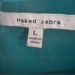 Naked Zebra long sleeve emerald green blouse size large Photo 6
