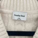 Aritzia Aritizia Sunday Best Cable Knit Cream Sleeveless Light Acadeima Crop Sweater XXS Photo 1