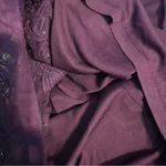 J’s Collections Size 10 Beaded Soutache Evening Gown Dark Plum Short Sle… Purple Photo 12