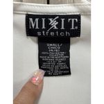 Mix It White Twist‎ Front V Neck Short Sleeve Blouse Size Small Stretch Photo 1