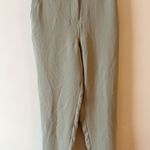 EXPRESS  Green Straight leg Elastic Waist High Rise Trouser Pants Size Medium Photo 0
