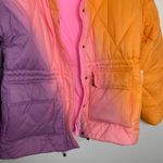 Electric & Rose Aiden Ombré Violet/Melon Quilted Puffer Jacket Womens XS New Purple Photo 10