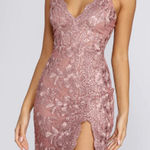 Windsor  Mauve Sweet Talk Lace Mini Dress Size Small Photo 0