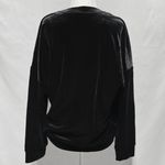 & Other Stories Velvet Sweatshirt Crewneck Long Sleeve Pullover Black Size 4 Photo 12