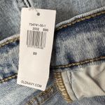 Old Navy SZ 20 Sky-Hi Straight Cropped Jeans Zip-Fly Nicky Wash Cuffed Pockets Photo 7