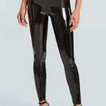 Commando Faux Patent Leather Legging Shiny Raw Hem Compression Fitted Small S Photo 0