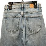 ZARA Split Hem Light Wash Distressed Skinny Jeans Size 0 Photo 11